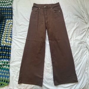 Never worn Brown Wide Leg Pants